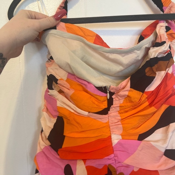 Vibrant Multicolor Halter Dress - Picture 5 of 5